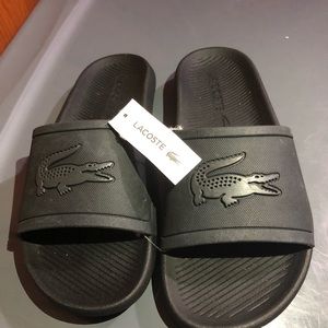 Lacoste Black Men Slides